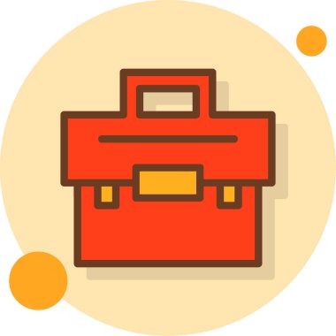 evrak çantası ikonu vektör illüstrasyonu