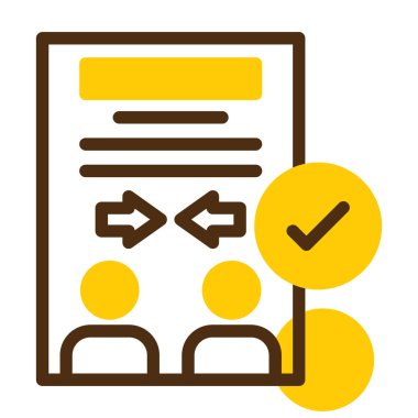 Kontrol listesi. Web simgesi basit illüstrasyon