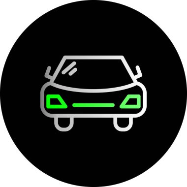 araba simgesi vektör illüstrasyonu