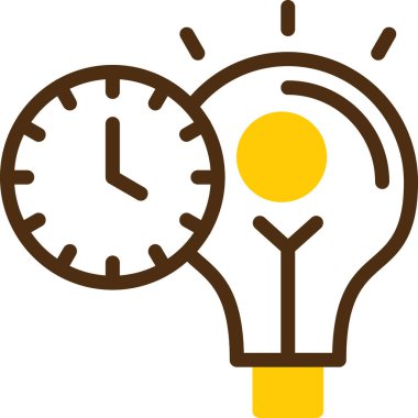 zaman simgesi ve vektör illüstrasyonu beyaz arkaplanda izole edildi