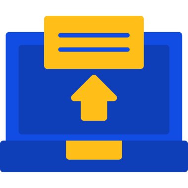 dizüstü bilgisayar web simgesi basit illüstrasyon