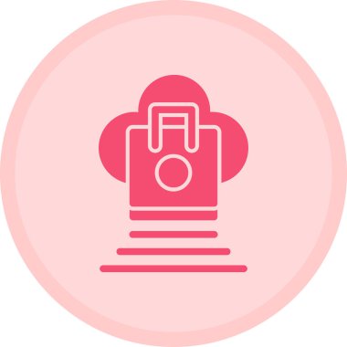 Kalp simgesi olan bir kameranın vektör illüstrasyonu