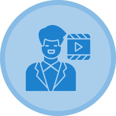 Sinema ikonu vektör illüstrasyonu