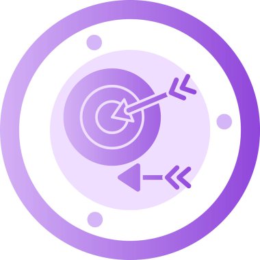 Hedef. Web simgesi basit illüstrasyon