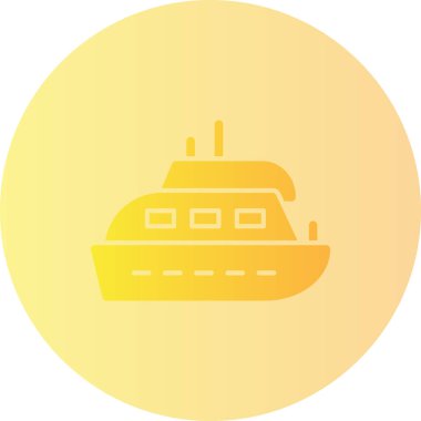 Gemi. Web simgesi basit illüstrasyon