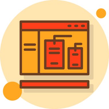 Fırın. Web simgesi basit tasarım