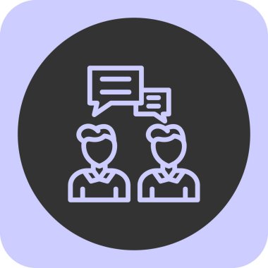 Konuş. Web simgesi basit tasarım