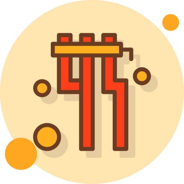 Bina. Web simgesi basit illüstrasyon