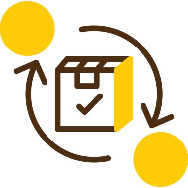 Teslimat. Web simgesi basit illüstrasyon