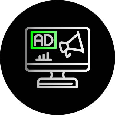 vektör reklam simgesi illüstrasyonu