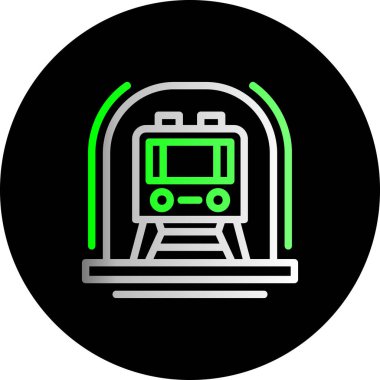 tren simgesi vektör illüstrasyonu