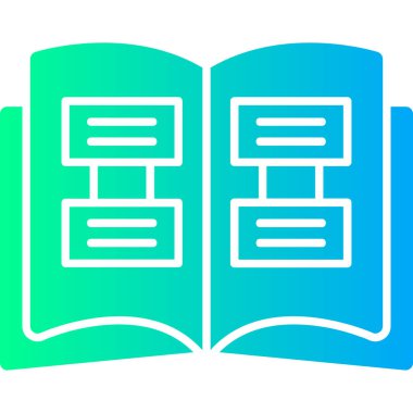 Kütüphane. Web simgesi basit illüstrasyon
