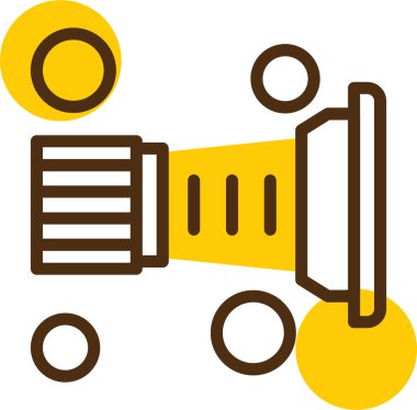 boya silindiri vektör çizgisi simgesi, vektör simgesi,