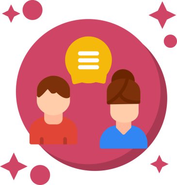 İnsanlar sohbet simgesi