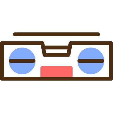 Düz stil müzik simgesi