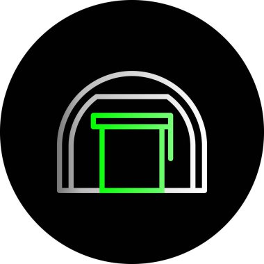 Eşsiz kapı vektör simgesi