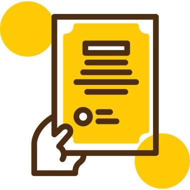 Belge. Web simgesi basit illüstrasyon