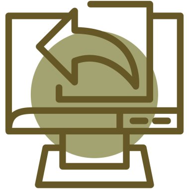 Bilgisayar. Web simgesi basit tasarım