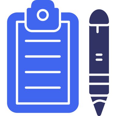 Kalem. Web simgesi basit illüstrasyon