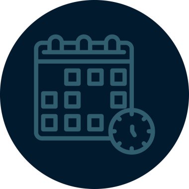 Kolayca düzenleyebilen veya düzenleyebilen Takvim Vektörü simgesi