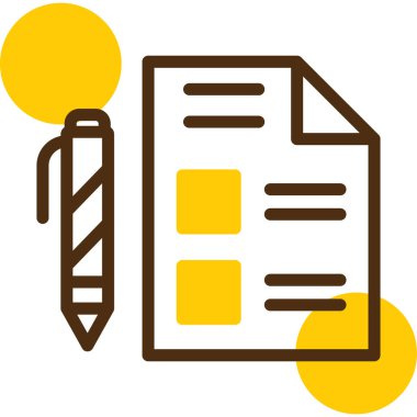 Sözleşme. Web simgesi basit illüstrasyon