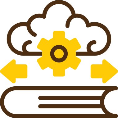 Bulut. Web simgesi basit illüstrasyon