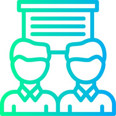 İş adamları. simge basit illüstrasyon