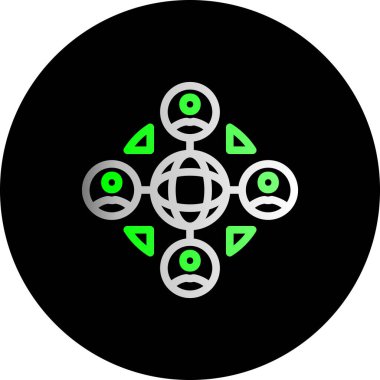 seo modern simgesinin vektör illüstrasyonu