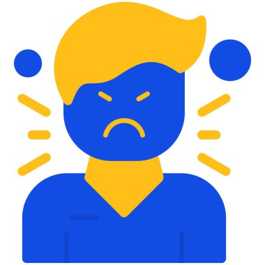 Kızgın surat ve kızgın yüz simgesi.