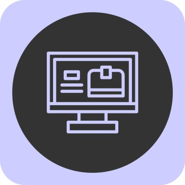 Tarayıcı. Web simgesi basit tasarım