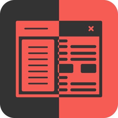 Kişisel ve ticari kullanım için gazete vektör simgesi ve illüstrasyon çizimi..