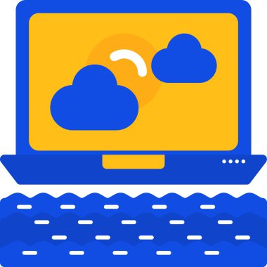 bulut dizüstü bilgisayar simgesi