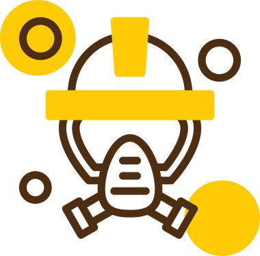 Bir robotun modern simgesinin vektör çizimi