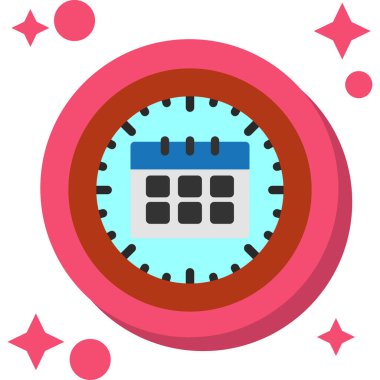 Takvim simgesinin vektör illüstrasyonu