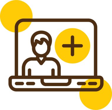 Online eğitim. Basit resimleme