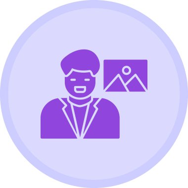 Avatar simgesi, vektör illüstrasyonu