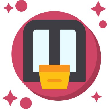 Düz stil kozmetik güzellik simgesi