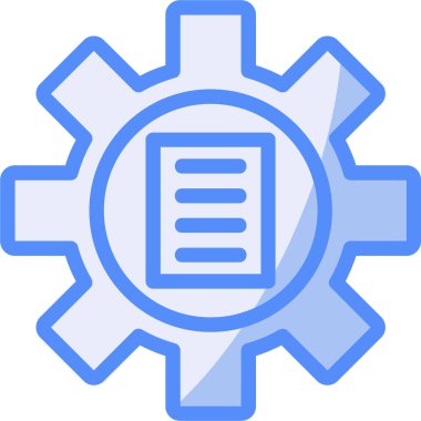 Ayarlar. Web simgesi basit illüstrasyon