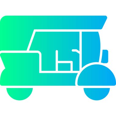 Bir kamyon simgesinin vektör çizimi