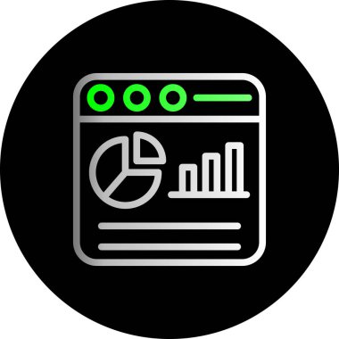 vektör analitik simgesi, proje yönetimi, grafik, grafik