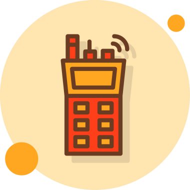 cep telefonu simgesi. vektör illüstrasyonu