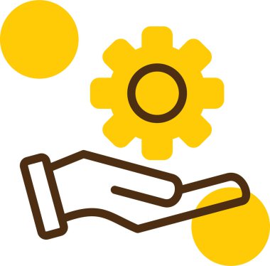 Eller simge vektör illüstrasyonu