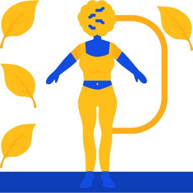 Sonbahar yapraklı kadın