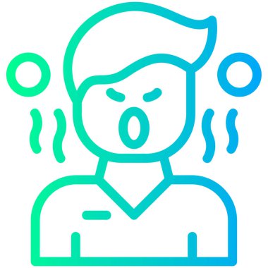 baş kızgın adam simgesi