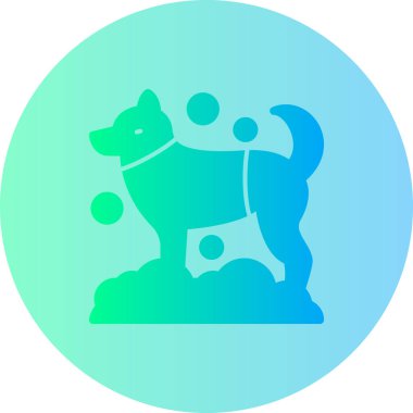 köpek modern ikon vektör illüstrasyonu