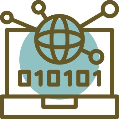 bilgisayar simgesi vektör illüstrasyonu