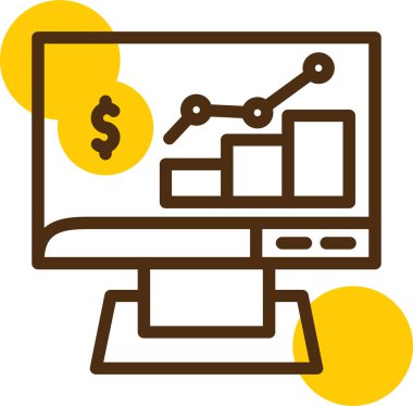 Bilgisayar. Basit düz resimleme