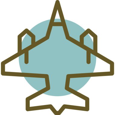 Askeri simgenin vektör illüstrasyonu