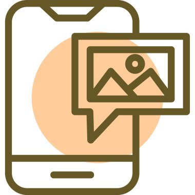 - Telefon. Web simgesi basit illüstrasyon