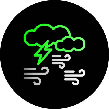 Bulut simgesi vektör illüstrasyonu